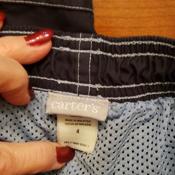 ☃️CARTER'S Joggers Play Pants Lined sz 4 Navy - Picture 4 of 8